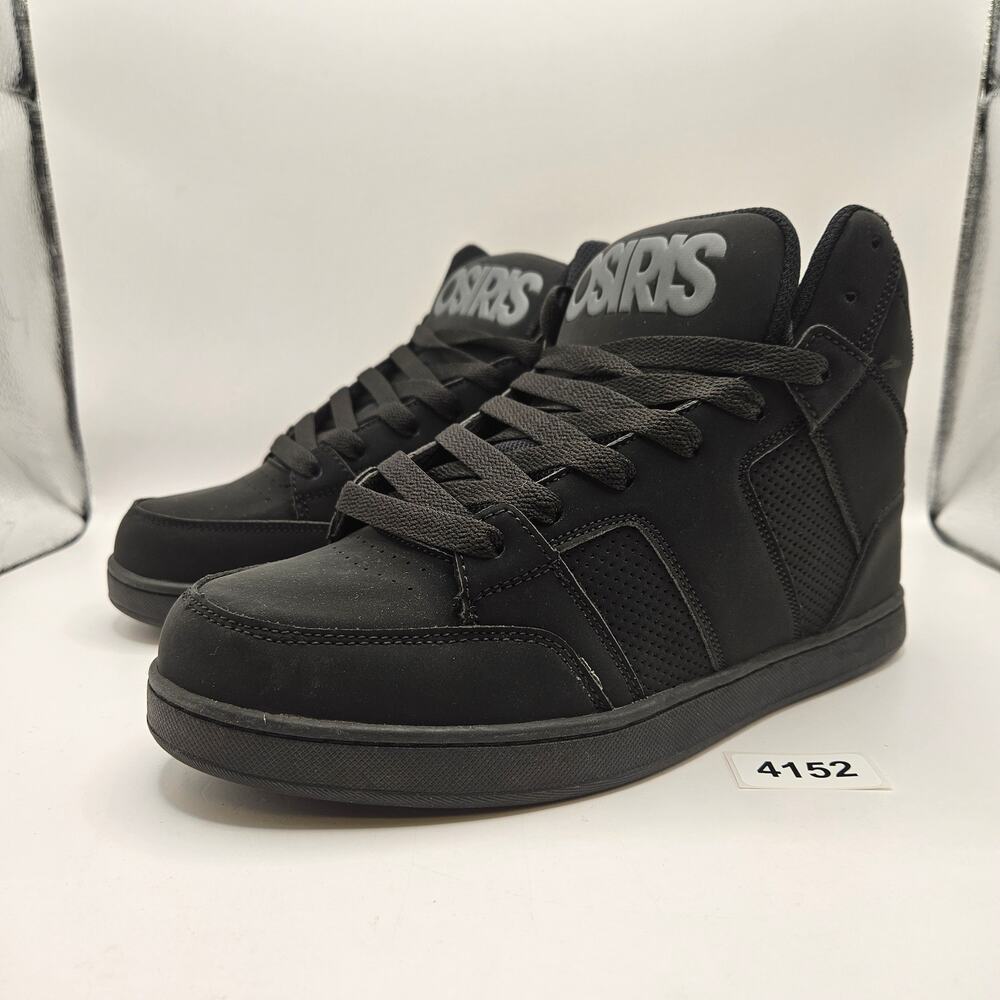 OSIRIS MEN'S 8.5 CONVOY MID BLACK CHARCOAL SKATEBOARDING SHOE NWOB